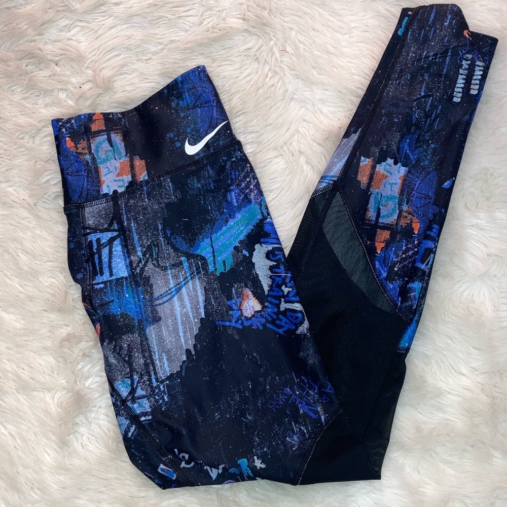 Nike Dri Fit Mesh Pattern Leggings